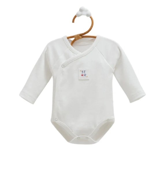 Caramell Family Star 4 lü Unisex %100 Pamuk Bebek Hastane Çıkışı Seti 0-3 Ay EKRU