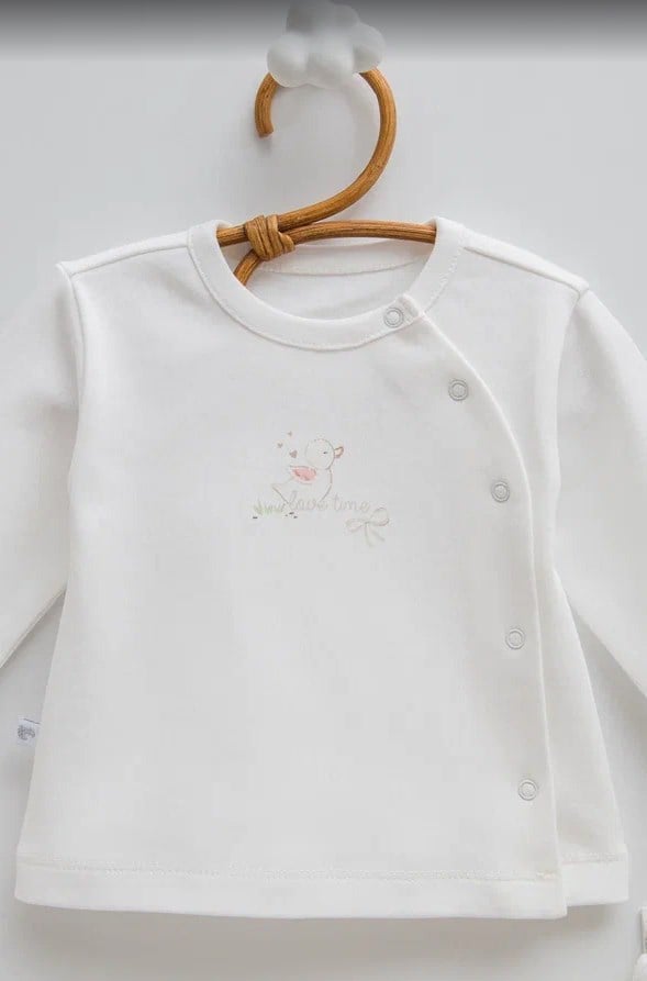 Caramell Kız Bebek Kuş Baskı 10 Parça Hastane Çıkışı 0-3 Ay EKRU