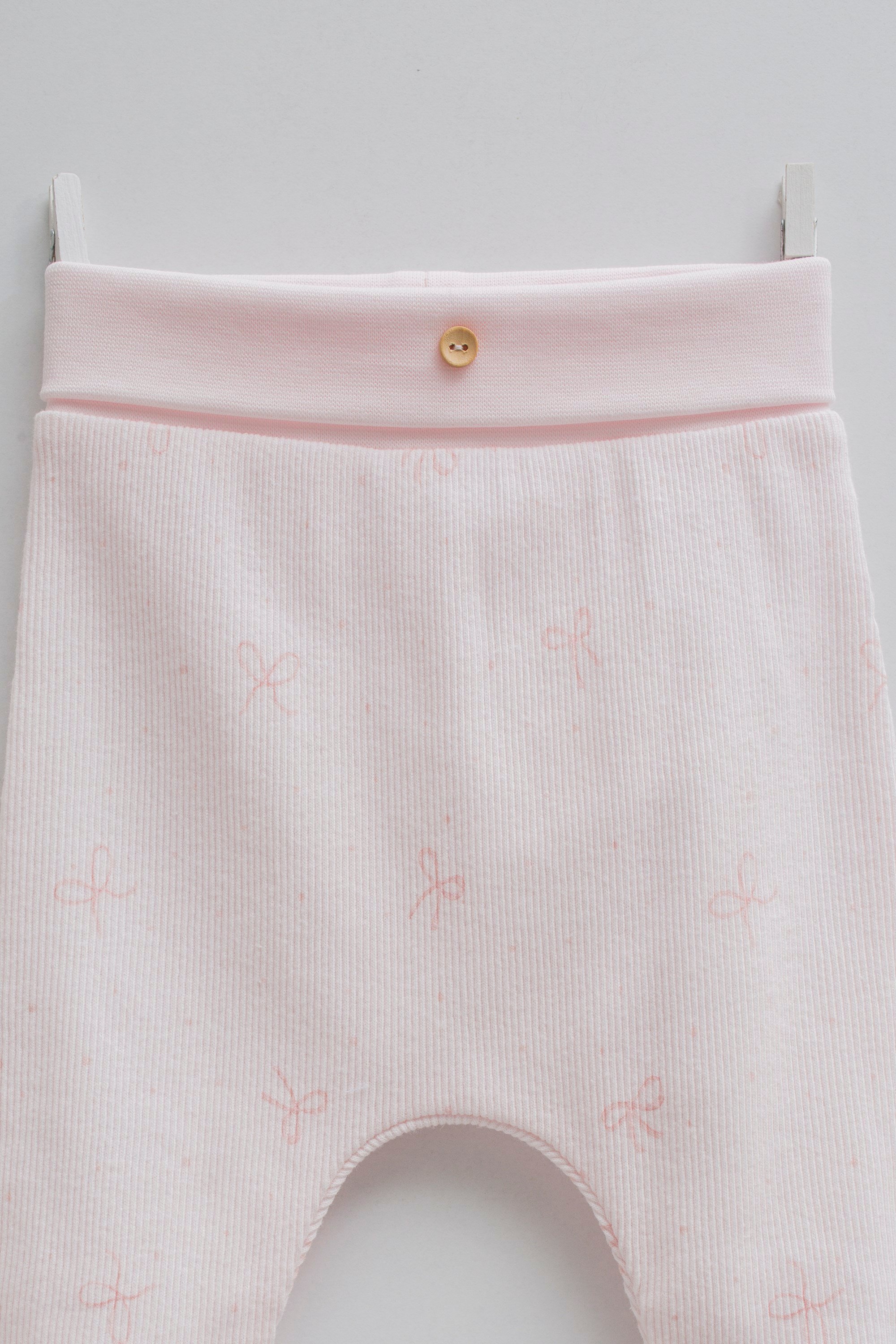 Caramell Kız Bebek Patikli Pantolon 0-9 Ay PEMBE