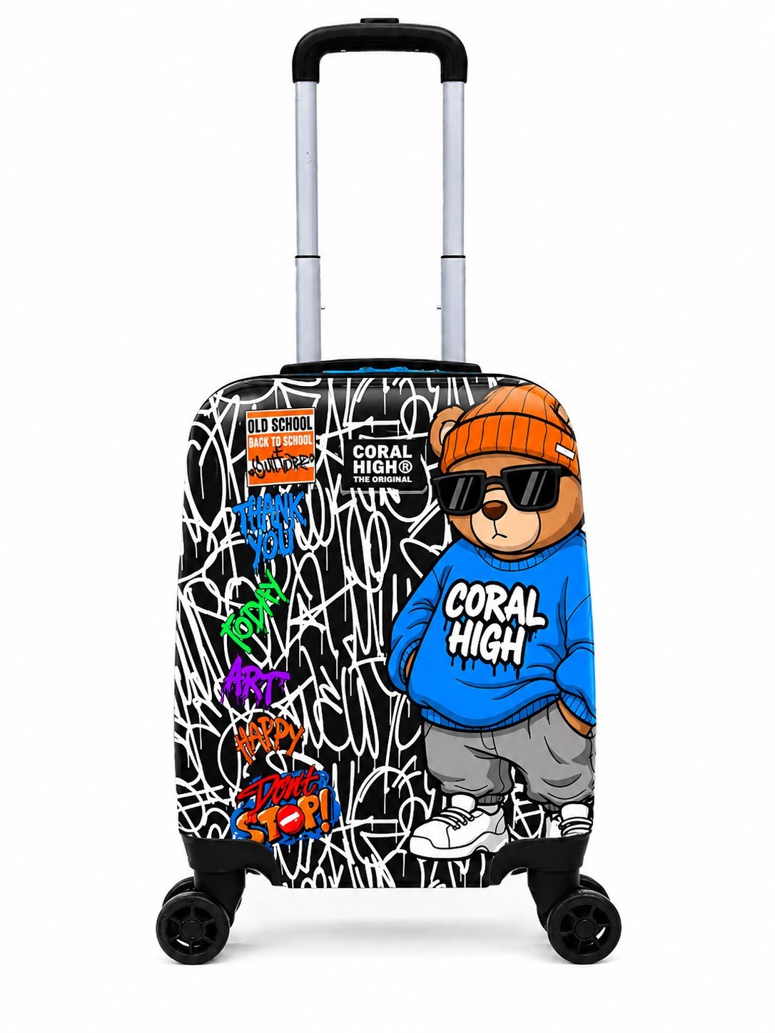Erkek Çocuk Art Desen Mini Valiz ÇOK RENKLİ