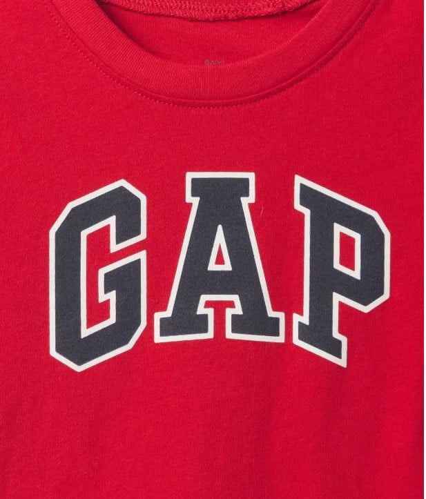 Gap Bebek Logo Baskı Kısa Kollu Tişört 6 Ay-5 Yaş KIRMIZI