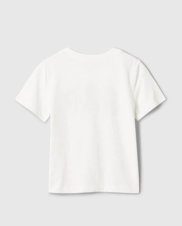 Gap Bebek Logo Baskı Kısa Kollu Tişört 6 Ay-5 Yaş BEYAZ