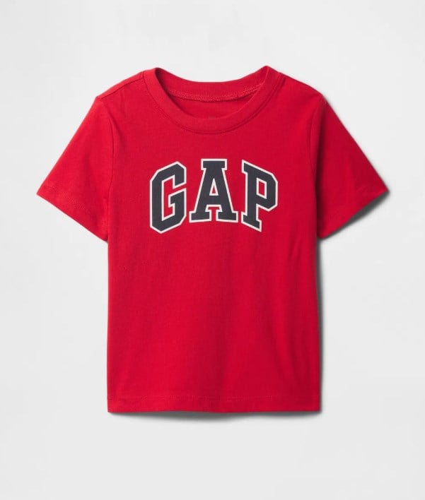 Gap Bebek Logo Baskı Kısa Kollu Tişört 6 Ay-5 Yaş KIRMIZI