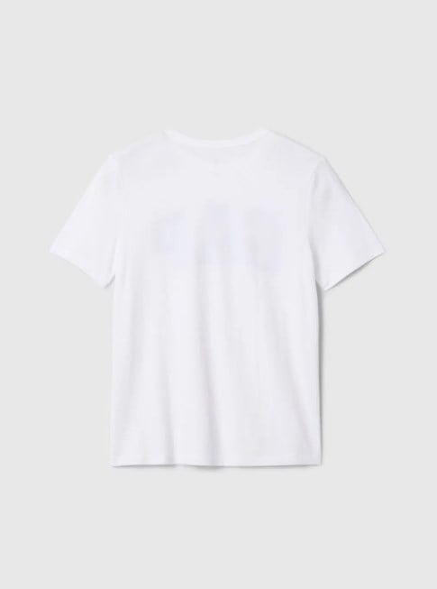 Gap Çocuk Logo Baskı Kısa Kollu Basic Tişört 4-16 Yaş BEYAZ