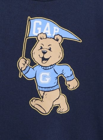 Gap Erkek Bebek Ayıcık Baskı Sweatshirt 6 Ay - 5 Yaş LACİVERT