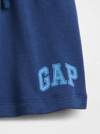 Gap  Erkek Bebek Lacivert Logo Detaylı Fransız Havlu Kumaş Şort 0-5 Yaş LACİVERT