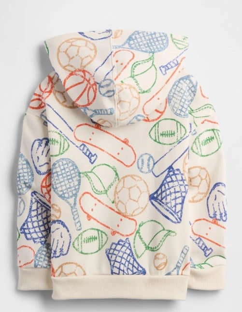 Gap Erkek Bebek Neon Fermuarlı Kapşonlu Ceket 1-5 Yaş KREM