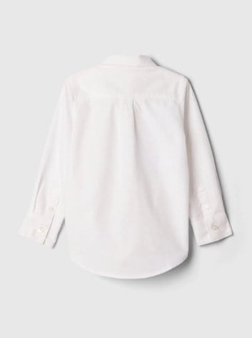 Gap Erkek Bebek Oxford Logo Baskı Basic Gömlek 6 Ay-5 Yaş BEYAZ
