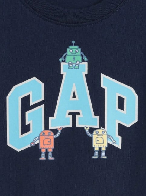 Gap Erkek Bebek Robot Baskı Kısa Kollu Tişört 6 Ay - 5 Yaş LACİVERT