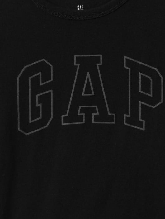 Gap Erkek Çocuk Baskı Detaylı Tişört SİYAH