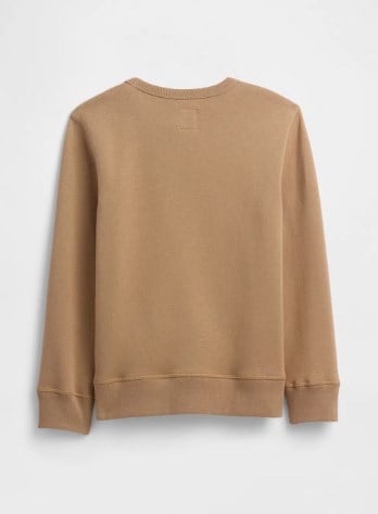 Gap Erkek Çocuk Baskılı Şardonlu Sweatshirt 4-16 Yaş KAHVE