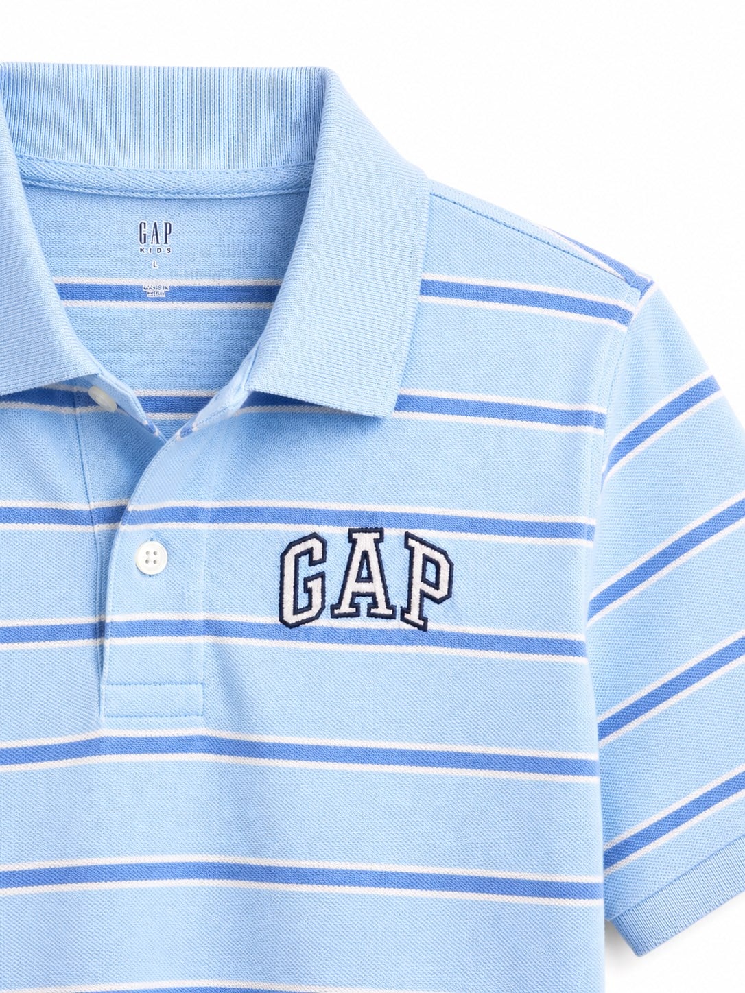 Gap Erkek Çocuk Çizgili Logo Detaylı Tişört ÇOK RENKLİ