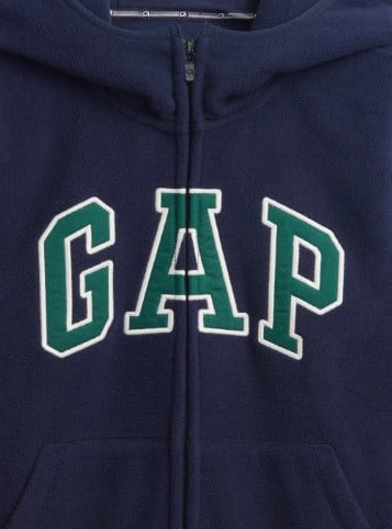 Gap Erkek Çocuk Dik Yaka Polar Fermuarlı Ceket 4-16 Yaş LACİVERT