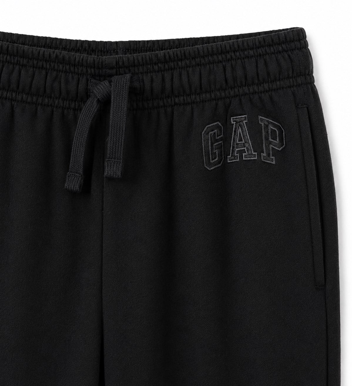 GAP Erkek Çocuk Logo İşlemeli Standart Fit  Eşofman Altı 6-16 Yaş SİYAH