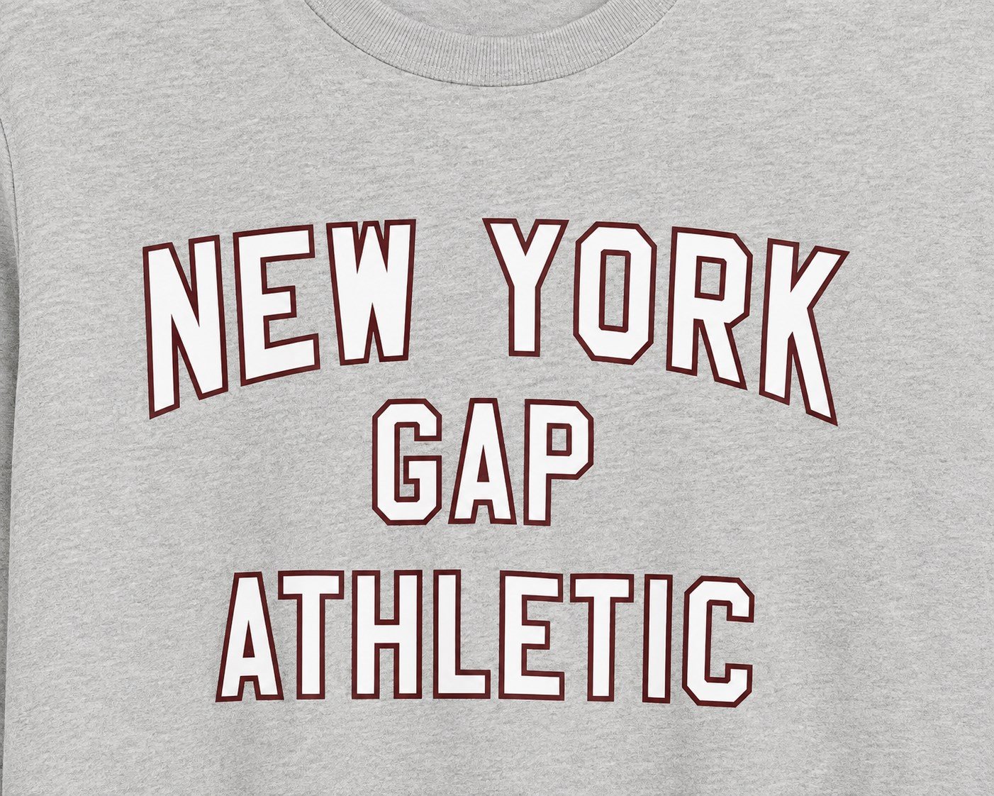 Gap Erkek Çocuk New York Athletic Baskılı Uzun Kollu Tişört 6-15 Yaş GRİ