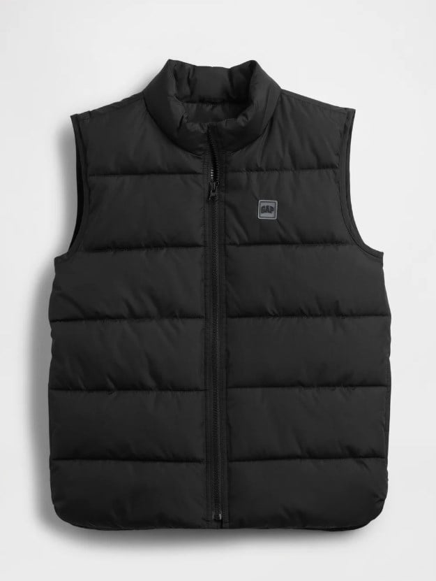 Gap  Erkek Çocuk Relaxed ColdControl Logolu Şişme Yelek 2-5 Yaş SİYAH