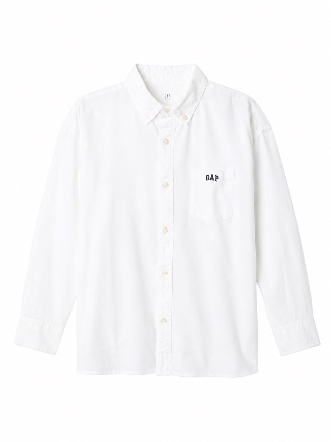 Gap Erkek Çocuk uzun Kollu Oxford Gömlek BEYAZ