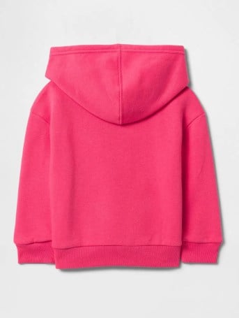 Gap Kız Bebek Cepli Kapşonlu Logo Sweatshirt 1-5 Yaş PEMBE