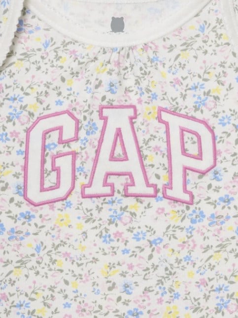 Gap Kız Bebek Çiçekli Zıbınlı Bady 0-24 Ay EKRU