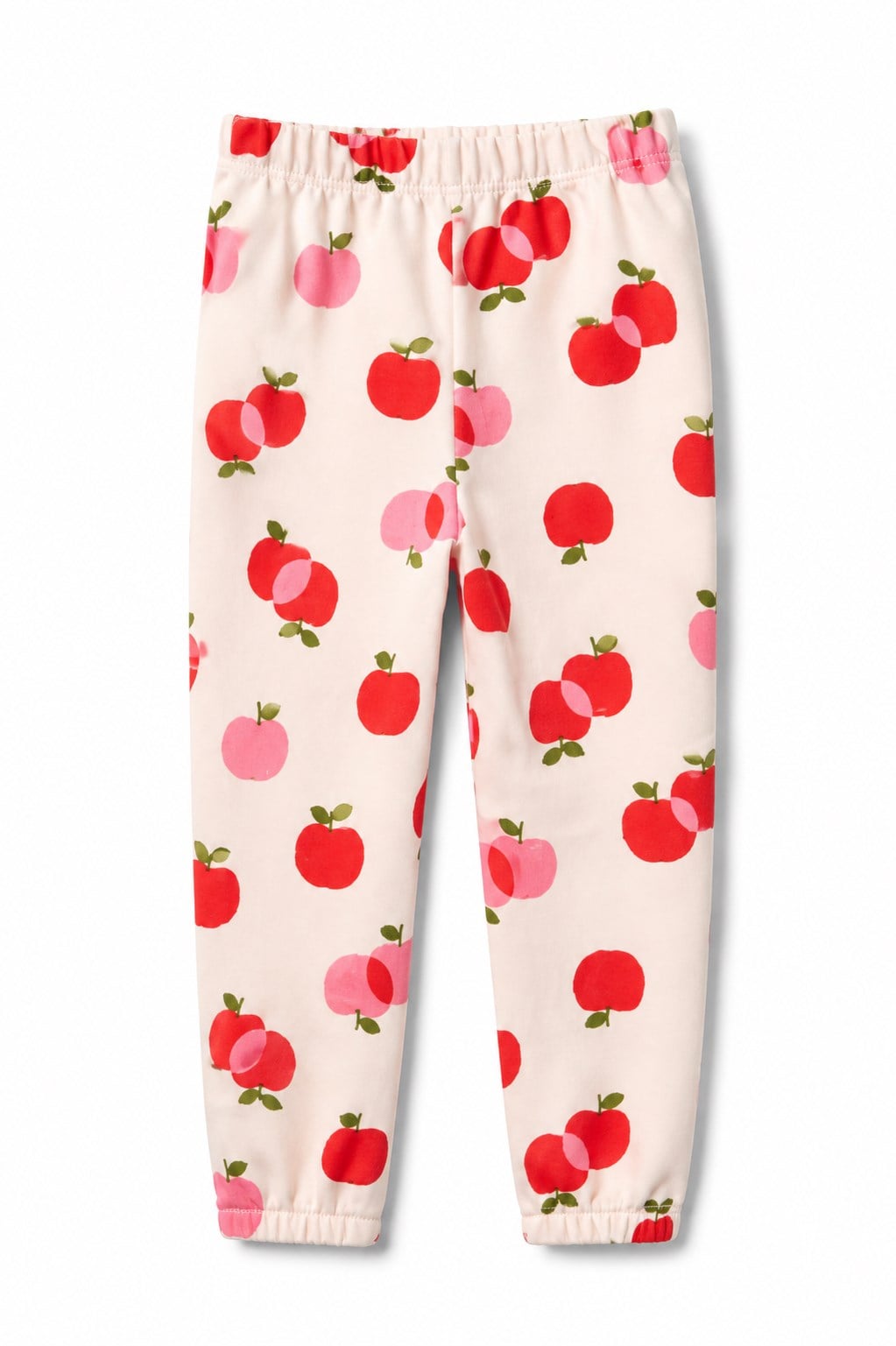 GAP Kız Bebek Elma Desenli Logo Pull-On Jogger Eşofman Altı 1-6 Yaş PEMBE