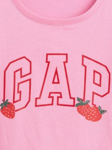 Gap Kız Bebek Grafik Baskı Kısa Kollu Tişört 6 Ay -5 Yaş PEMBE