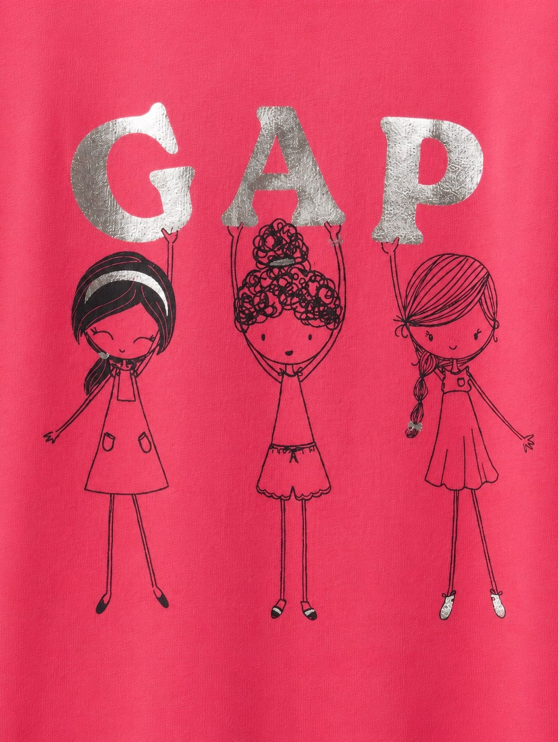 Gap Kız Bebek Grafik Desenli Tişört  12-18 Ay 6-12 Yaş KIRMIZI