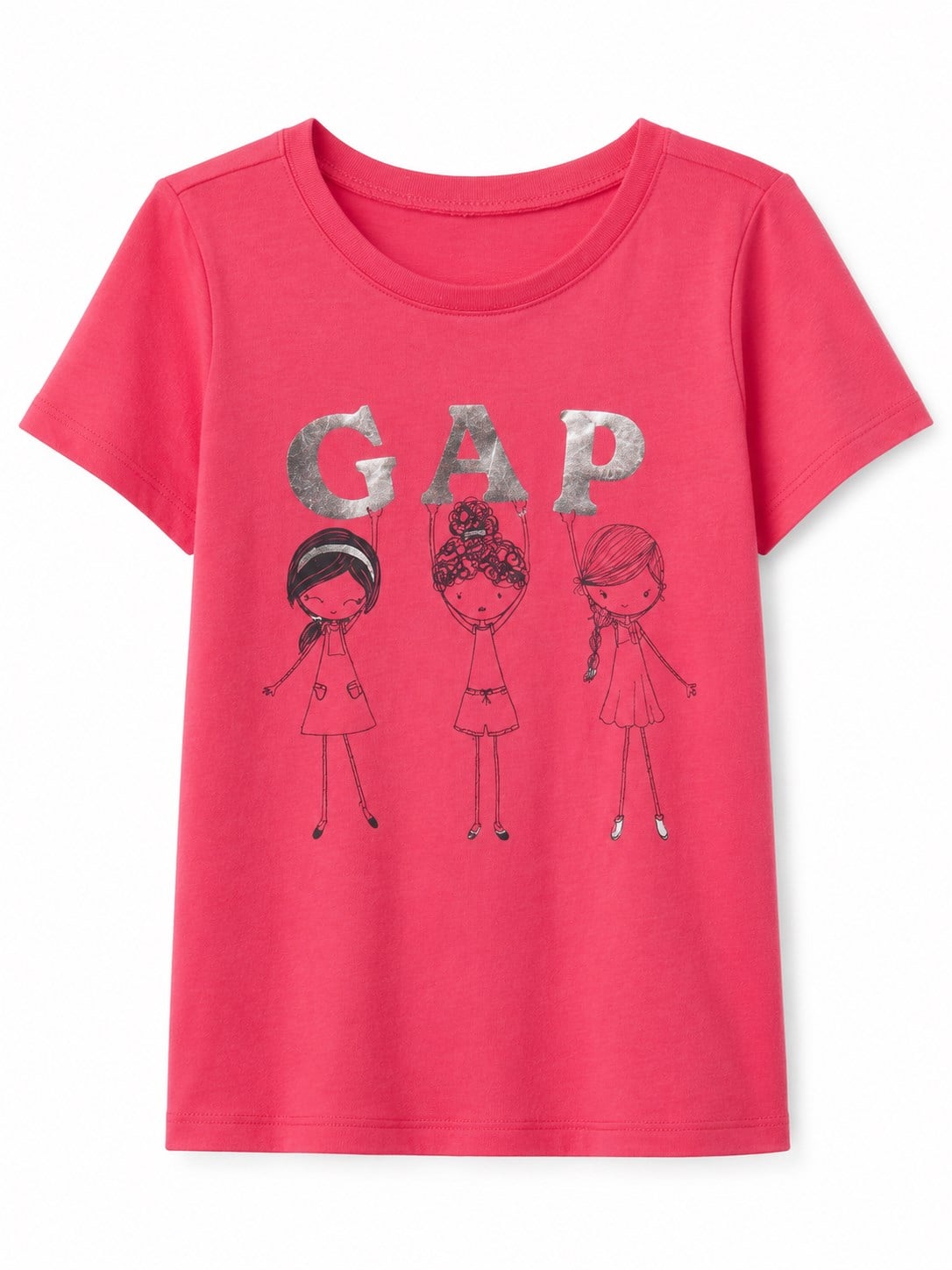 Gap Kız Bebek Grafik Desenli Tişört  12-18 Ay 6-12 Yaş KIRMIZI