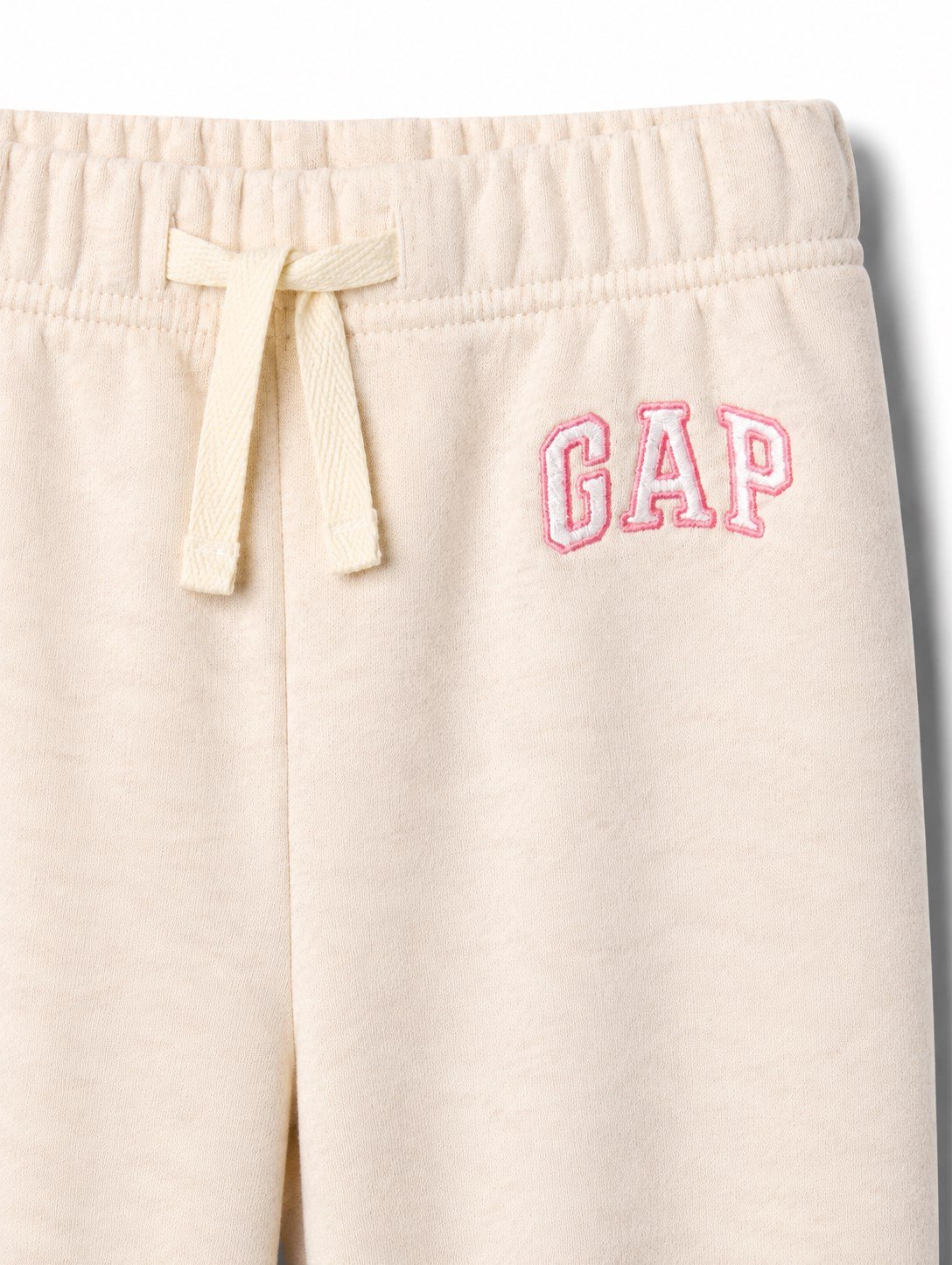 Gap Kız Bebek Logo Nakışlı Polar Jogger Eşofman Altı 1-6 Yaş BEJ