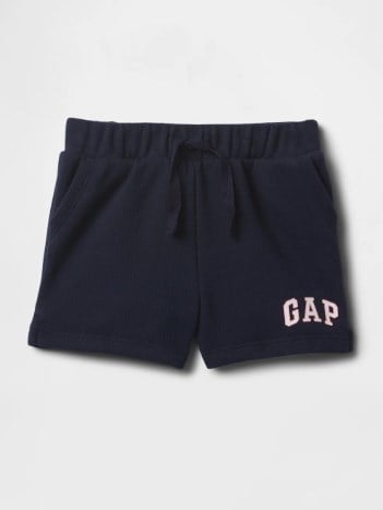 Gap Kız Bebek Logo Pull-On Fransız Havlu Kumaş Şort 1-5 Yaş LACİVERT