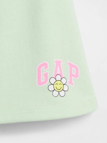 Gap Kız Bebek Paçası Çiçek Detaylı Etek 6 Ay-5 Yaş YEŞİL