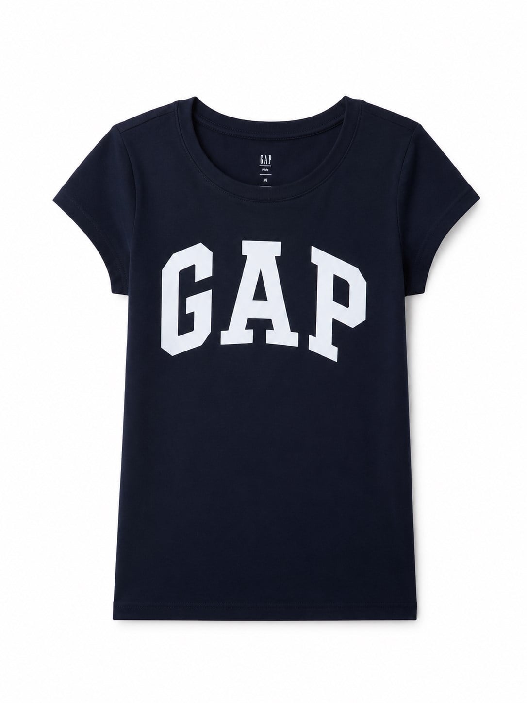 Gap Kız Çocuk Logo Baskı Kısa Kollu Basic Tişört 4-16 Yaş LACİVERT
