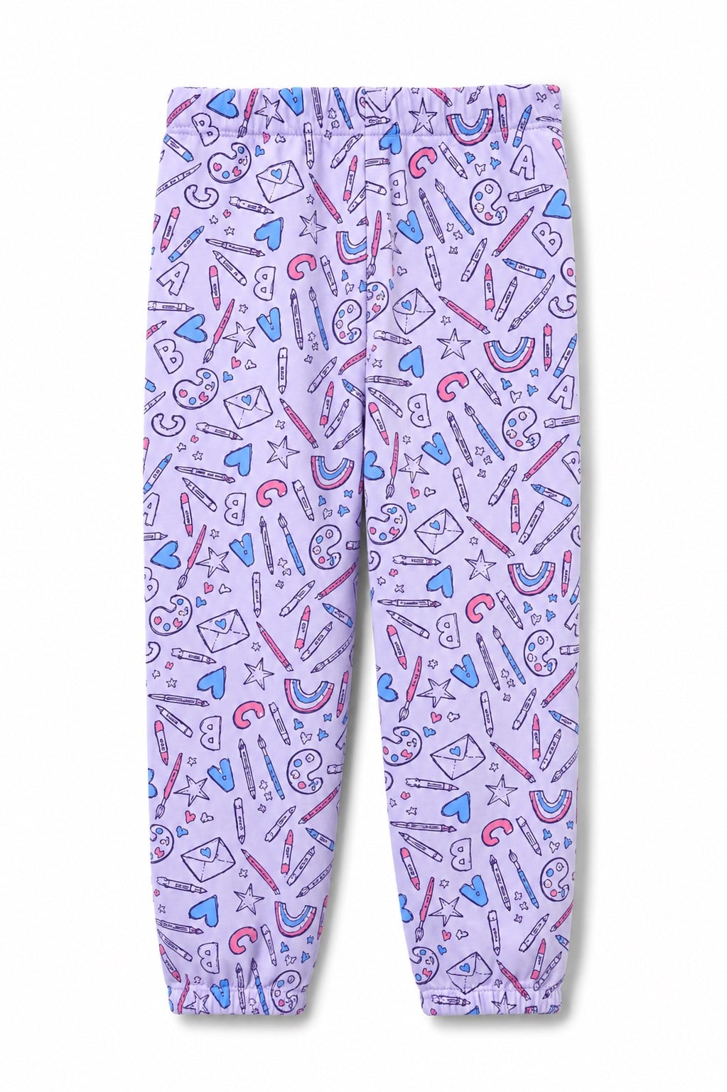GAP Kız Çocuk Resim Desenli Pamuklu Jogger Eşofman Altı 1-6 Yaş ORKİDE
