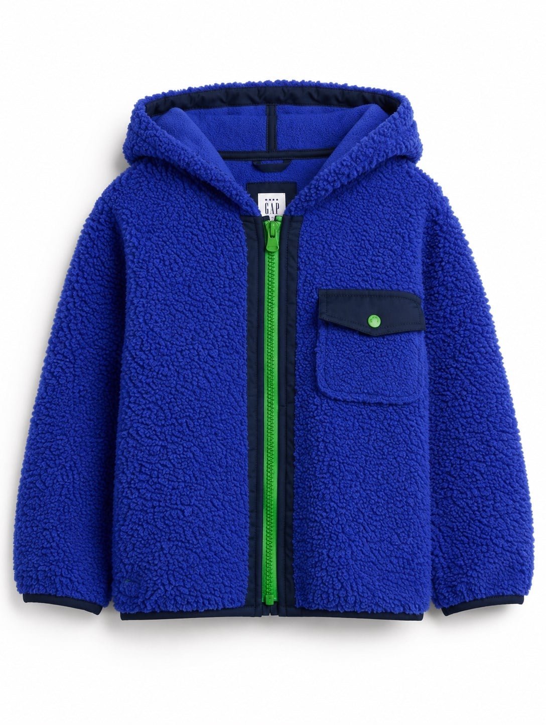 GAP V-SHERPA JKT SARI LACİVERT - YEŞİL