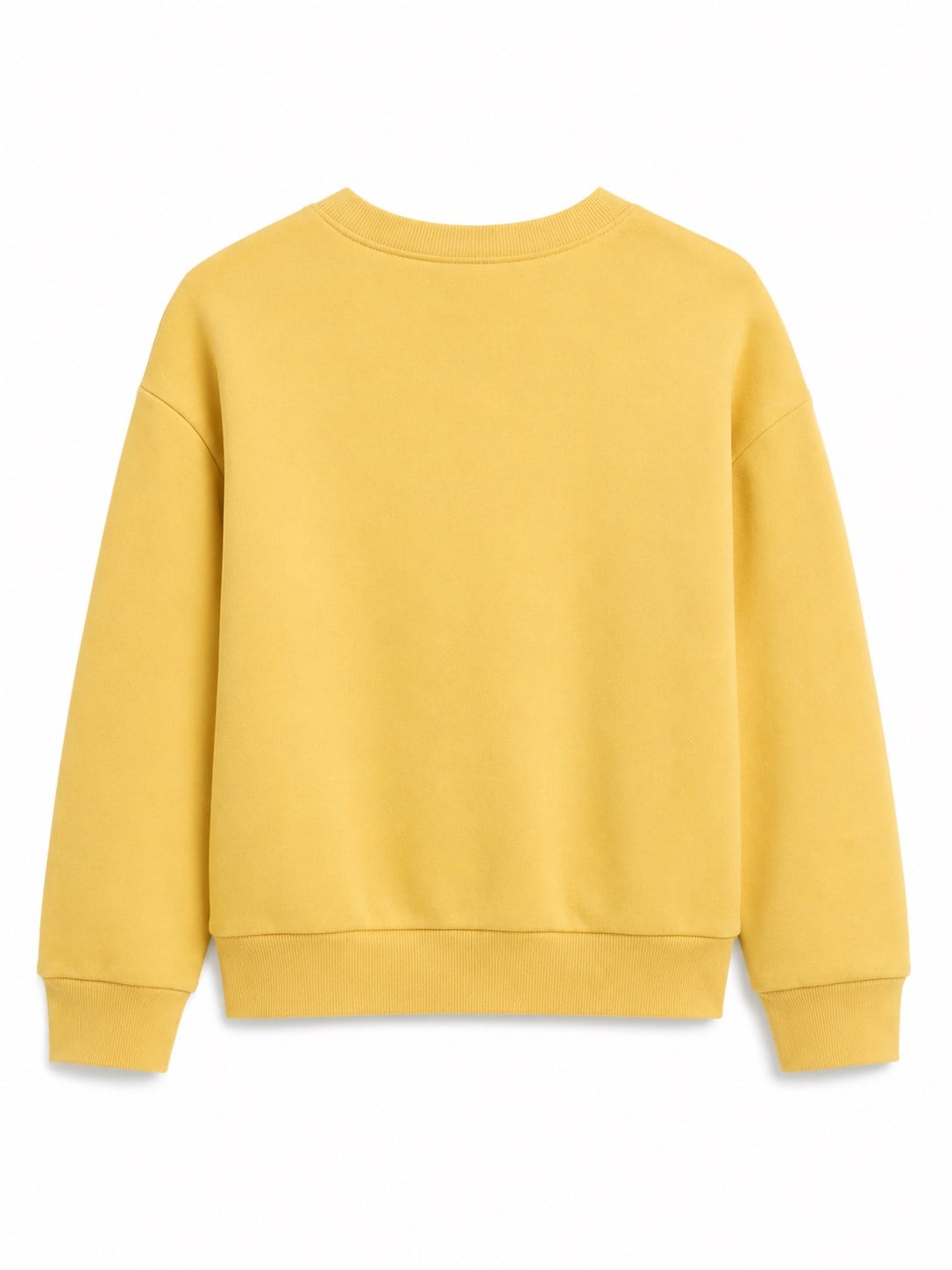 Gsp Kız Bebek Kalem Desenli Bisiklet Yaka Üç İplik Oversize Sweatshirt SARI