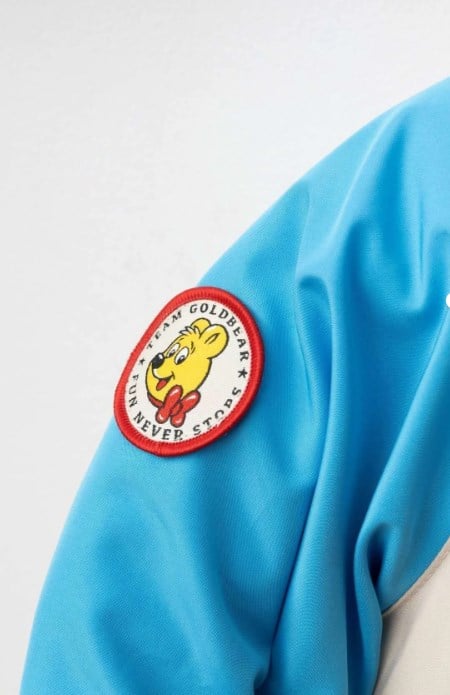 Haribo Çocuk Renk Bloklu Kapüşonlu  Su Geçirmez Mont 3-8 Yaş MAVİ - TURUNCU