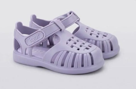 Igor Çocuk Karma Desen Cırtlı Basic Sandalet 18-29 LİLA