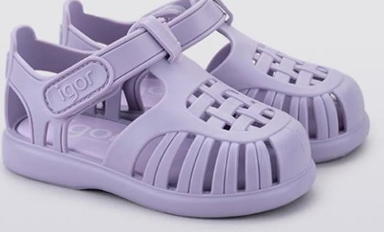 Igor Çocuk Karma Desen Cırtlı Basic Sandalet 18-29 LİLA