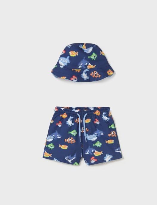 Mayoral Erkek Bebek Balık Baskılı  Mayo 6 Ay 4 Yaş LACİVERT