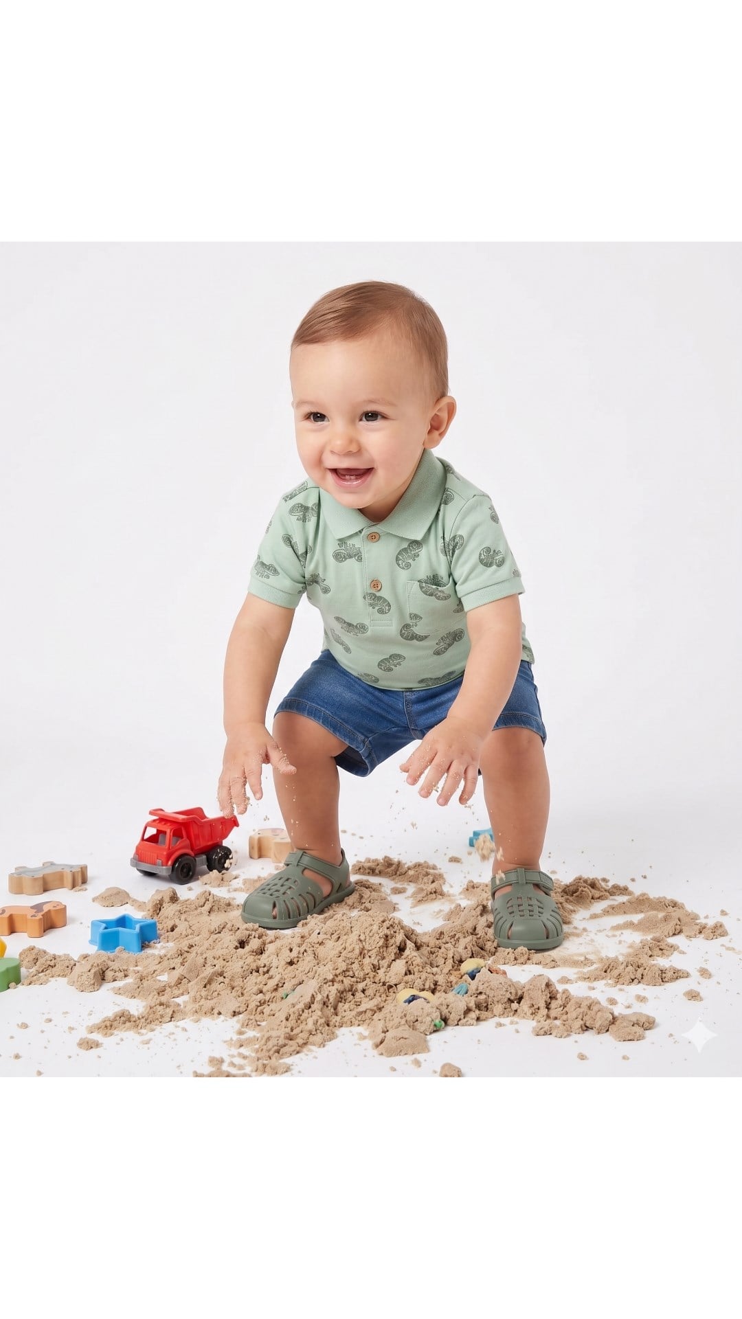 Mayoral Erkek Bebek Polo Yaka Tişört 6 Ay - 4 Yaş SAX