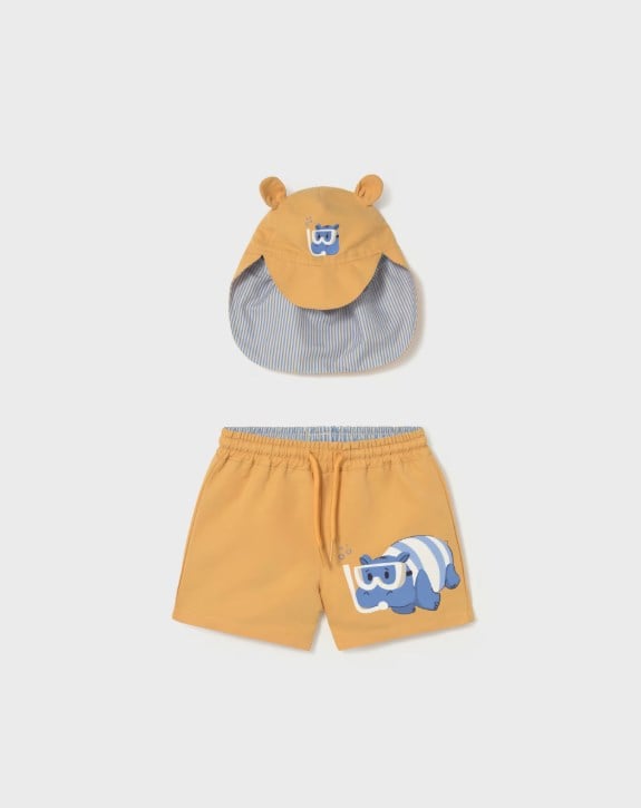 Mayoral Erkek Bebek Şapkalı  Mayo Set  6 Ay 4 Yaş SARI