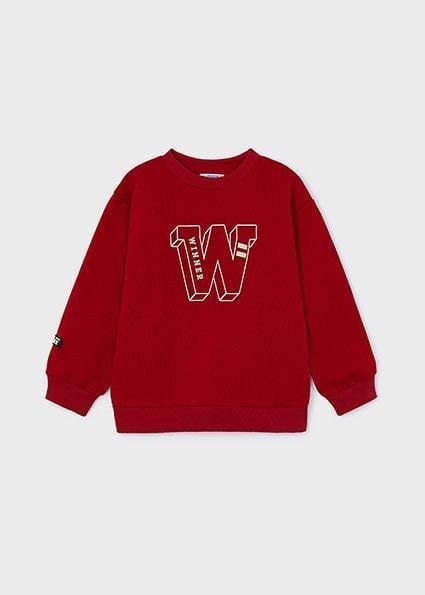 Mayoral Erkek Çocuk Baskılı Sweatshirt 2-10 Yaş BORDO