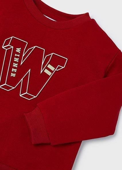 Mayoral Erkek Çocuk Baskılı Sweatshirt 2-10 Yaş BORDO