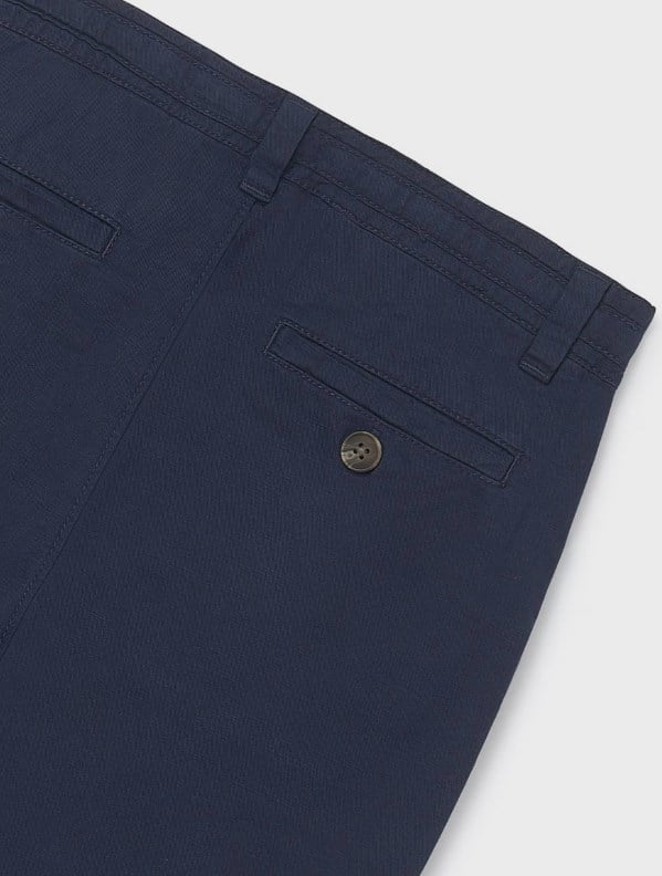 Mayoral Erkek Çocuk Beli Lastikli ve Bağcıklı Gabardin Pantolon 8-18 Yaş LACİVERT