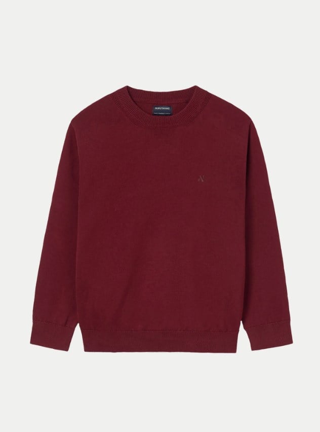 Mayoral  Erkek Çocuk  Bisiklet Yaka Basic Triko Kazak 8-18 Yaş BORDO