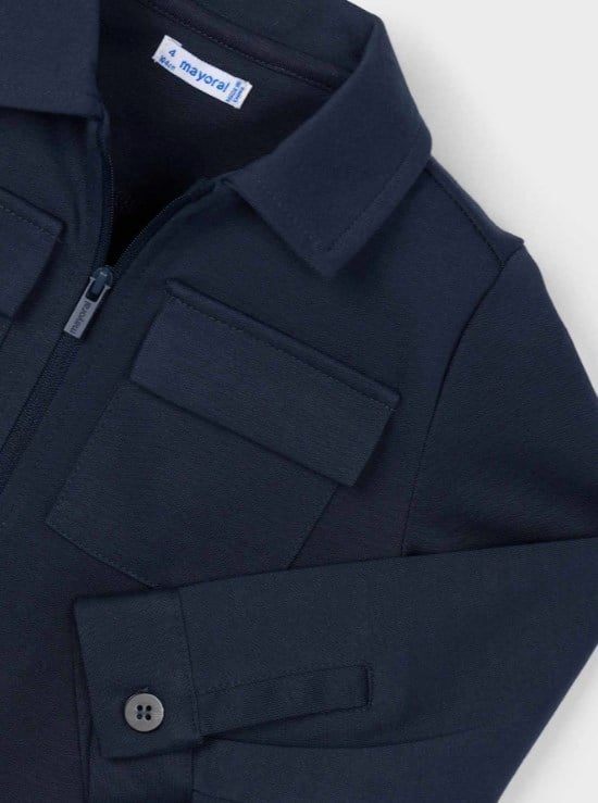 Mayoral Erkek Çocuk Cepli Gömlek Yaka Blazer Ceket 2-10 Yaş LACİVERT