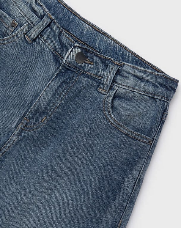 Mayoral Erkek Çocuk Denim Şort 8-18 Yaş MAVİ