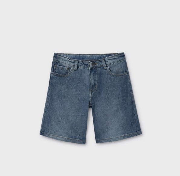 Mayoral Erkek Çocuk Denim Şort 8-18 Yaş MAVİ