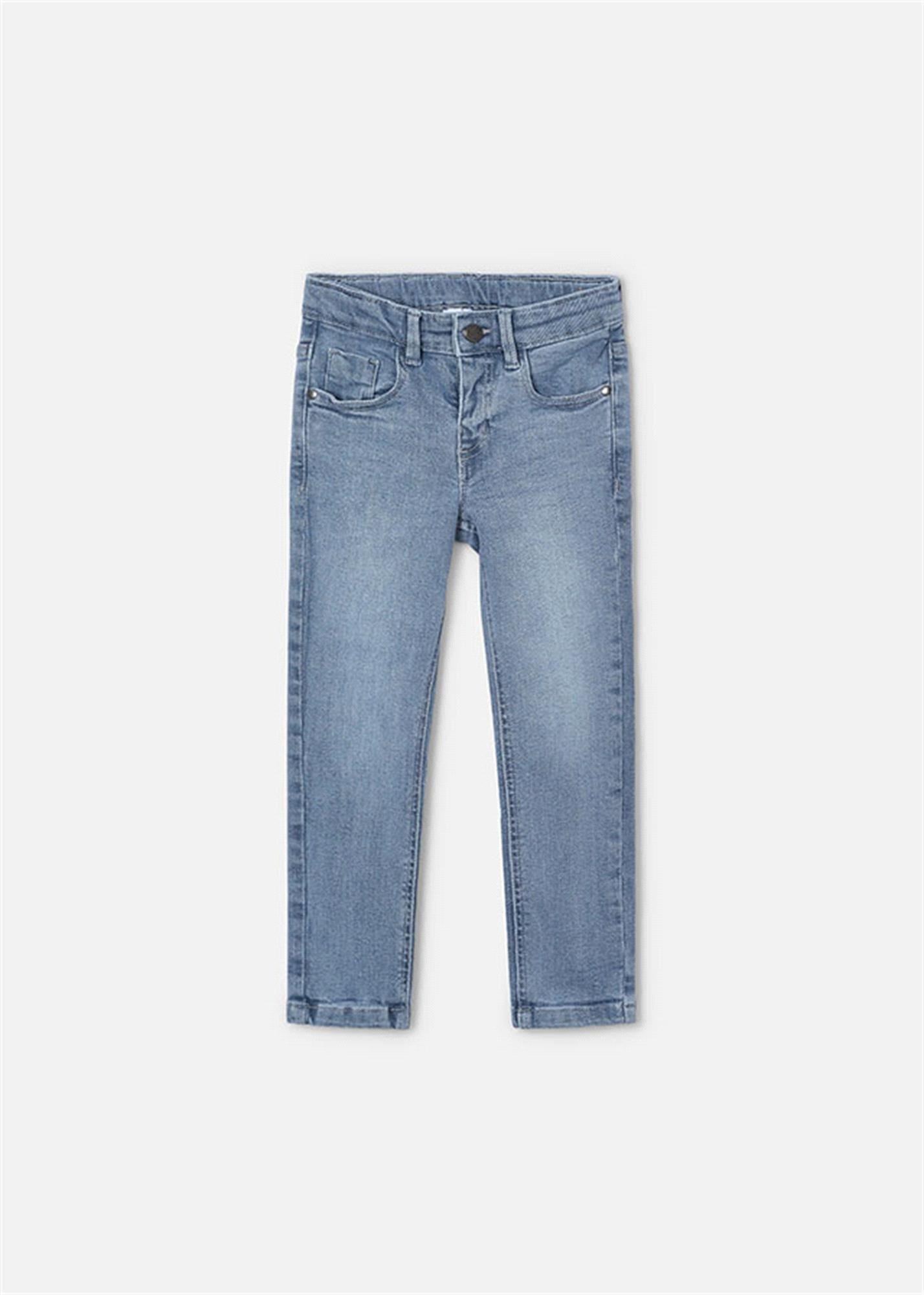 Mayoral Erkek Çocuk  Skinny Fit Jean Pantolon 2-10 Yaş GRİ - MAVİ