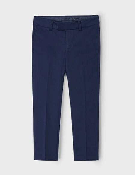 Mayoral Erkek Çocuk Slim Fit Ütü İzli Kumaş Pantolon 2-10 Yaş LACİVERT