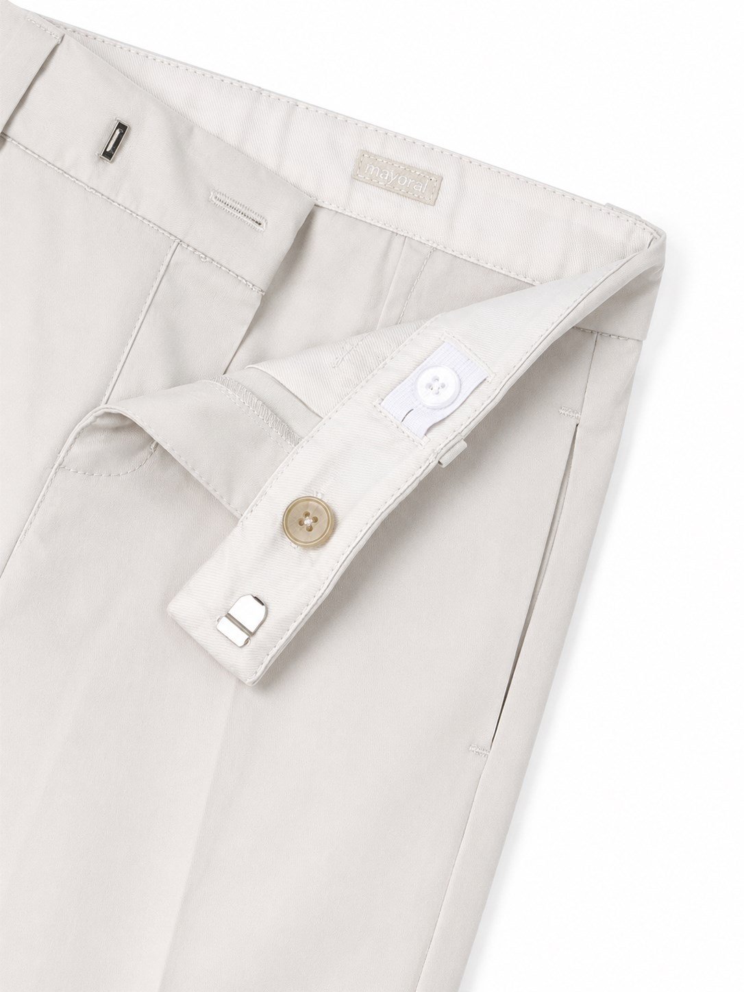 Mayoral Erkek Çocuk Slim Fit Ütü İzli Kumaş Pantolon 2-10 Yaş GRİ